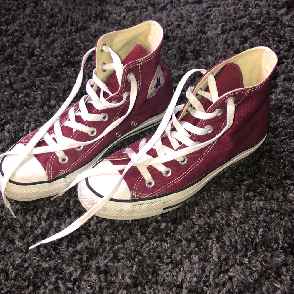 Burgundy Converse